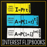 Simple and Compound Interest Flippables | Math Foldables