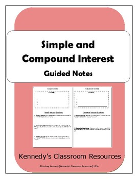 Preview of Simple and Compound Interest - Guided Notes