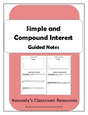 Simple and Compound Interest - Guided Notes