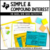 Simple and Compound Interest Activity | Personal Finance E