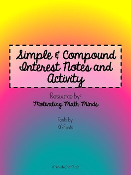 Preview of Simple and Compound Interest - Notes and Practice Activity