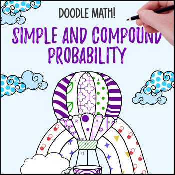 Preview of Simple and Compound Probability | Doodle Math: Twist on Color by Number