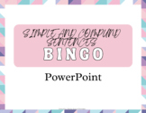 Simple and Compound Sentence Structure BINGO Review and Po