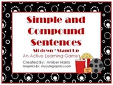 Simple and Compound Sentences Sit Down Stand Up Active Lea