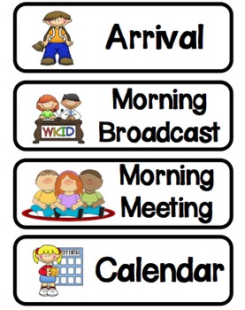 create daily schedule for kids