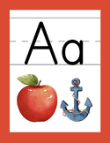 Simple and Modern Alphabet with Example Word Posters
