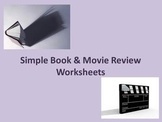 Simple book and movie review worksheets