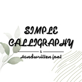 Simple calligraphy | Handwritten font, Decorative Fonts, D