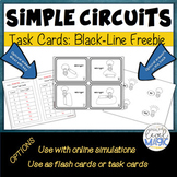 Electric circuit task or flash cards: FREE sample (can be 