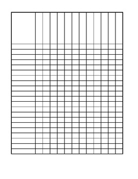 Simple hard copy grading sheets by For The Love Of Apples | TPT