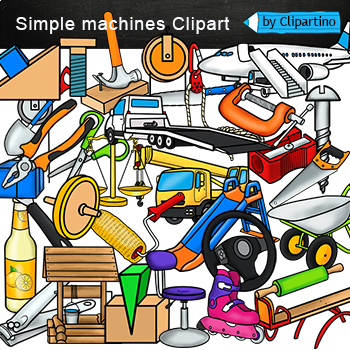 Preview of Simple machines Clip Art commercial use/ Science clipart commercial use