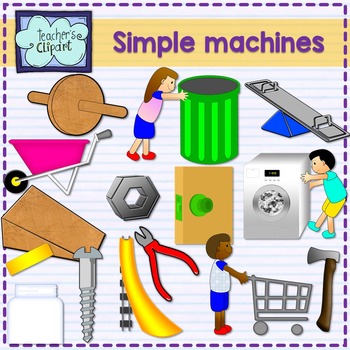 Preview of Simple machines clipart {Science clip art}