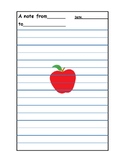 Simple note paper