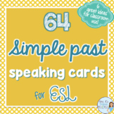 Simple past speaking prompts for ESL