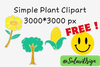 Preview of Simple plant clipart - Free ! (3 PNG)