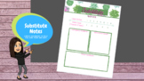 Simple Substitute Note/Feedback Sheet-Cute-Succulents