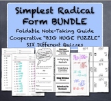 Simplest Radical Form "Bundle" - Simplify Square Roots Activities
