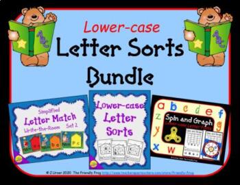 Preview of Simplified Letter Recognition Sorts Bundle (Lower-case)