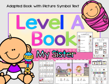 Preview of 4 Book Unit - Level A/B Adapted RL1.3 Identify Characters, Setting, Events(SPED)