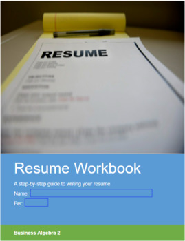 Preview of Simplified Resume Workbook