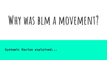 Preview of Simplified description of Black Lives Movement 