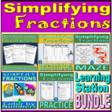 Simplify Fractions BUNDLE - Learning Station Resource Pack