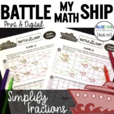 Simplify Fractions Activity | Battle My Math Ship Game | P