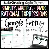 Simplify, Multiply and Divide Rational Expressions - Algeb