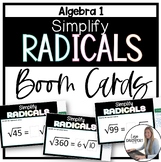 Simplify Radicals Boom Cards for Algebra 1