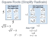 Simplify Radicals in Area Models