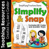 Simplifying Fractions Game with Task Cards and QR Codes