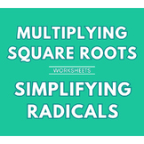 Simplify Radicals Multiplying Square Roots Worksheet Detai