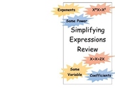 Simplifying Algebraic Expressions Book