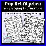 Simplifying Algebraic Expressions Coloring Activity