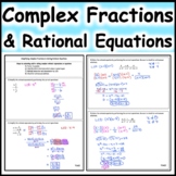Simplifying Complex Fractions and Solving Rational Equatio