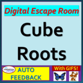 Simplifying Cube Roots - Digital Math Escape Room Activity