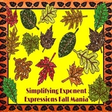 Simplifying Exponent Expressions: Fall Mania PowerPoint Game