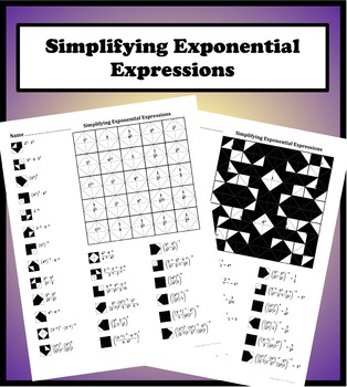 Simplifying Exponential Expressions (non variable) Color ...