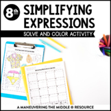 Simplifying Expressions Puzzle Teaching Resources | Teachers Pay Teachers