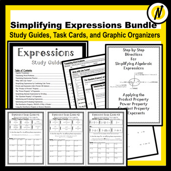 Preview of Simplifying Expressions Bundle