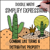 Simplifying Expressions | Doodle Math: Twist on Color by Number