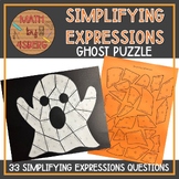 Simplifying Expressions Halloween Puzzle