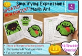 Simplifying Expressions Halloween Special (Math Art)