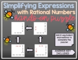 Simplifying Expressions Puzzle (with Rational Numbers & Di