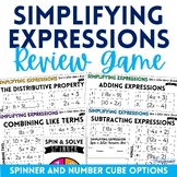 Simplifying Expressions Cooperative Learning Review Game