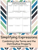 Simplifying Expressions with the Distributive Property and