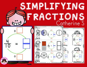 Simplifying Fractions Worksheets by Catherine S | TpT