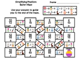Simplifying Fractions Activity: Easter Math Maze
