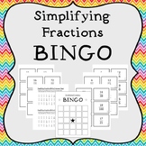 Simplifying Fractions BINGO