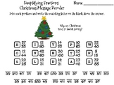 Simplifying Fractions Christmas Math Activity: Message Decoder